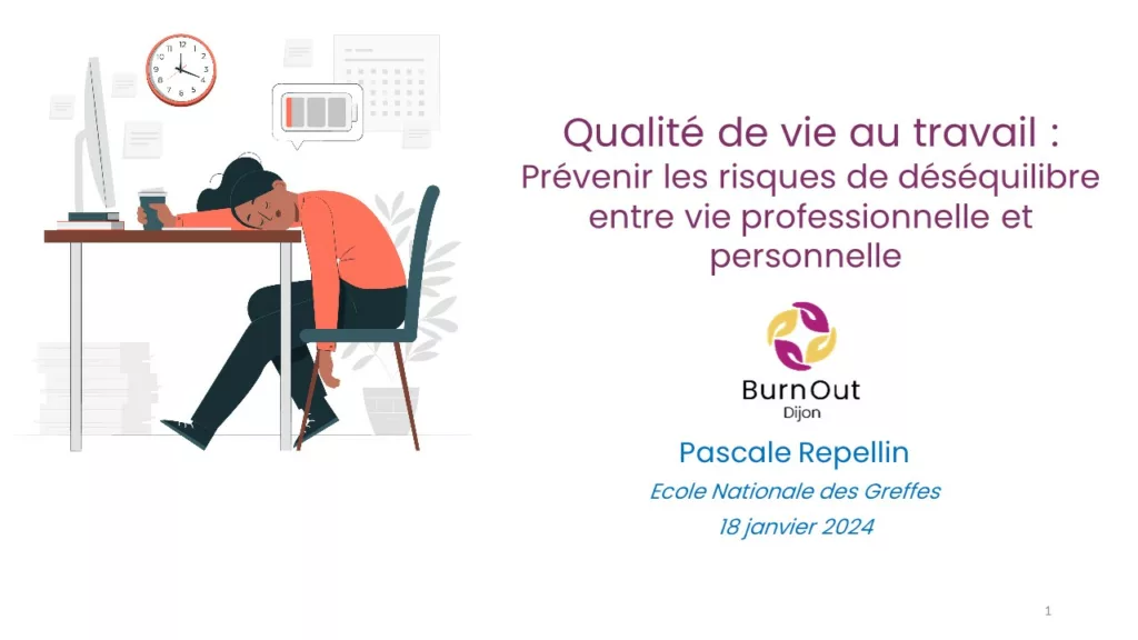 qualité de vie au travail burn out dijon