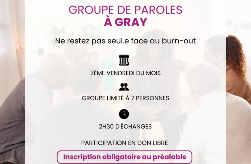 Groupe de parole burn out GRAY