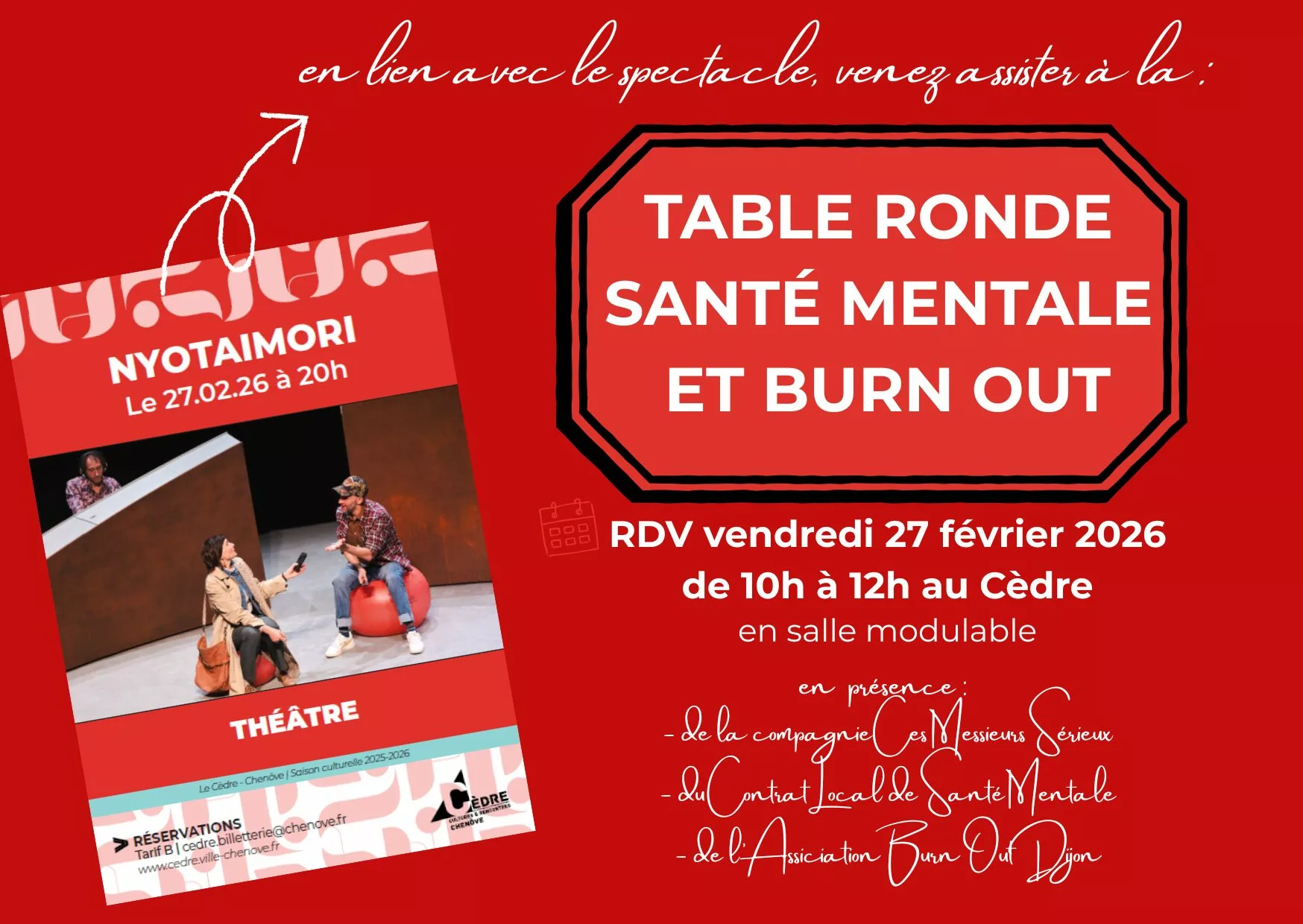 Table ronde Chenôve place du travail Burn out Dijon