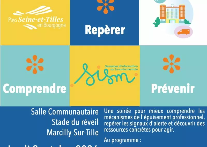 Conférence épuisement professionnel Burn Out Dijon et Sophie Morin PETR Seine et Tilles